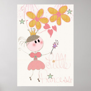 Little Princess Girls Nursery Poster