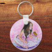 Little Princess Kissing Frog Sleutelhanger (Voorkant)