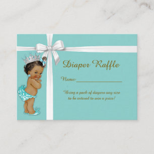Little Princess Luier Raffle Tickets Mint Informatiekaartje