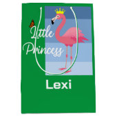 Little Princess Pink Flamingo Design - Gift Bag - Medium Cadeauzakje (Voorkant)