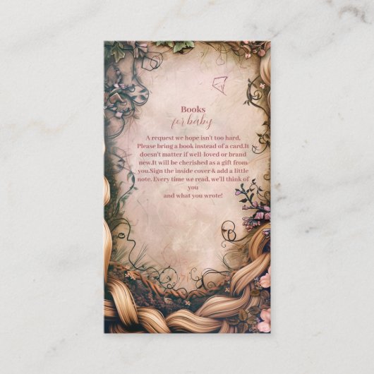 Little Princess sprookjesboeken voor Baby Informatiekaartje (Voorkant)