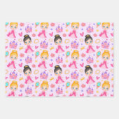 Little Princess Wrapping Paper Set of 3 (Voorkant)