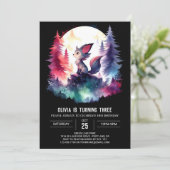 Little Printable Wolf Birthday Kaart (Staand voorkant)