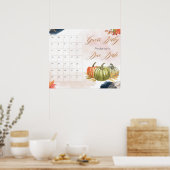 Little Pumping Baby shower Game Poster (Keuken)