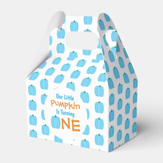 Little Pumpkin 1st Birthday Bedankdoosjes (Voorkant Zijde)