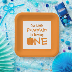 Little Pumpkin 1st Birthday Paper Bord