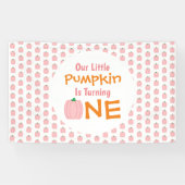 Little Pumpkin 1st Birthday Spandoek (Horizontaal)