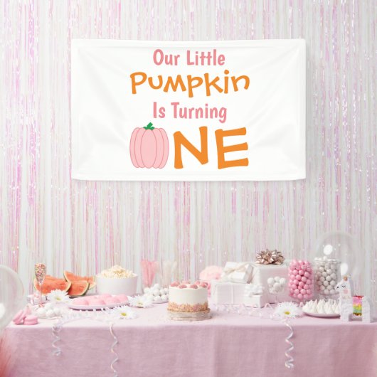 Little Pumpkin 1st Birthday Spandoek (Feest)