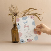 Little Pumpkin Autumn Gender Reveal Party Kaart