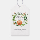 Little Pumpkin Autumn Herfst Bedankt Greenery Cadeaulabel (Voorkant)