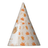 Little Pumpkin Autumn Leaf Herfst 2e verjaardag Feesthoedjes (Rechts)