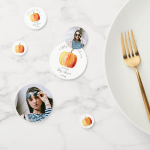Little Pumpkin Baby shower Foto Confetti