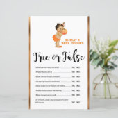 Little Pumpkin Baby shower Game PRINED (Staand voorkant)