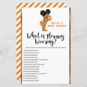 Little Pumpkin Baby shower Game PRINED (Voorkant / Achterkant)