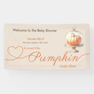 Little Pumpkin Baby Shower – Herfst Elegantie Spandoek