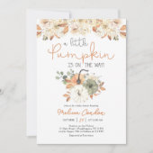 Little Pumpkin Baby shower Invitation Kaart (Voorkant)