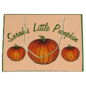 Little Pumpkin Baby shower New Arrival Autumn Herf Groot Cadeauzakje (Voorkant)