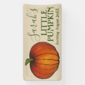 Little Pumpkin Baby shower New Arrival Autumn Herf Spandoek (Verticaal)
