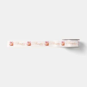 Little Pumpkin Baby shower Ribbon – Roze strik Lint
