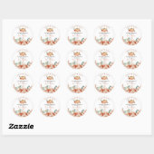 Little Pumpkin Birthday Classic Ronde Sticker (Vel)