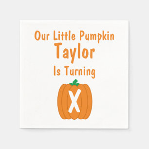 Little Pumpkin Birthday Servet