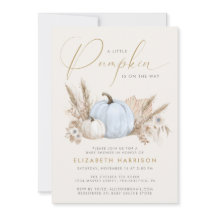 Little Pumpkin Blauwe Baby Shower voor Jongen