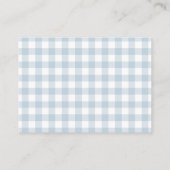 Little Pumpkin Blue Bow Luier Raffle Informatiekaartje (Achterkant)