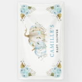 Little Pumpkin Boy Baby shower Party Spandoek (Verticaal)