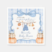 Little Pumpkin Boy Kleding Herfst Baby shower Servet (Voorkant)