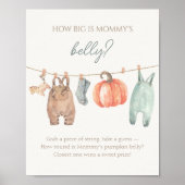 Little Pumpkin Boy Kleding Hoe groot is de buik va Poster (Voorkant)