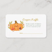 Little Pumpkin Diaper Raffle Informatiekaartje (Voorkant)