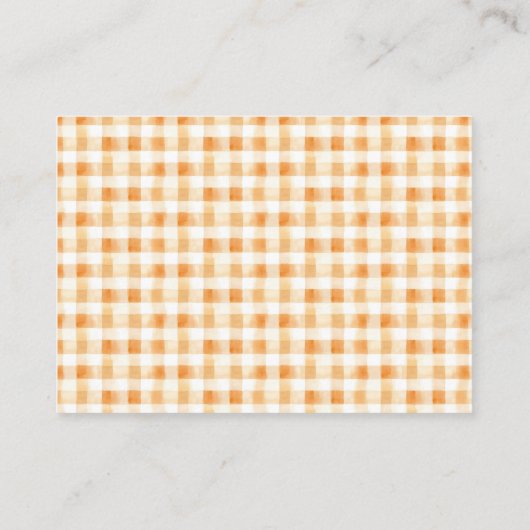 Little Pumpkin Diaper Raffle Shower Informatiekaartje (Achterkant)