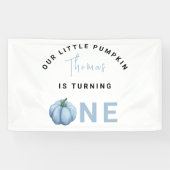 Little Pumpkin eerste verjaardag Spandoek (Horizontaal)