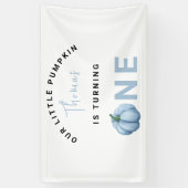 Little Pumpkin eerste verjaardag Spandoek (Verticaal)