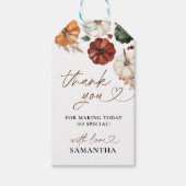 Little Pumpkin Fall Baby Shower Cadeaulabel (Voorkant)