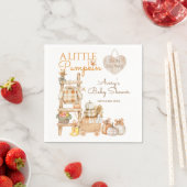 Little Pumpkin Fall Locally Grown Baby Shower Servet (Insitu)