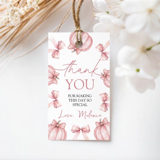 Little Pumpkin Favor Tag Cadeaulabel