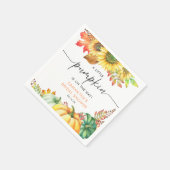Little Pumpkin Gender Neutral Herfst Baby shower Servet (Hoek)