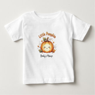 Little Pumpkin gepersonaliseerd Baby T-shirt