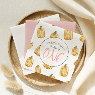 Little Pumpkin Girls Herfst Verjaardag servetten