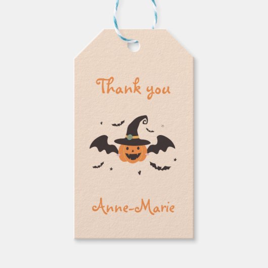 Little Pumpkin Halloween Dank je wel Cadeaulabel (Voorkant)