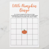 Little Pumpkin Herfst Autumn Baby shower Bingo Kaa (Voorkant)