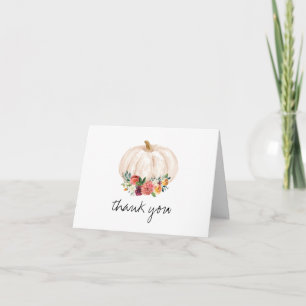 Little Pumpkin Herfst Baby shower Bedankt Kaart