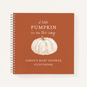 Little Pumpkin Herfst Baby shower Guestbook Notitieboek
