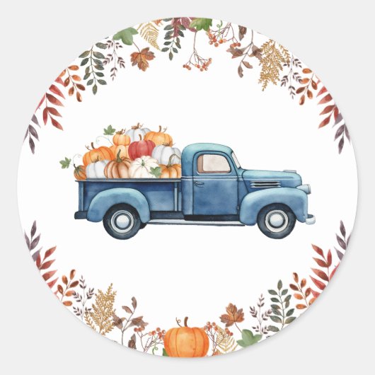 Little Pumpkin Herfst Baby shower Label Stickers (Voorkant)