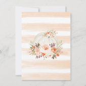 Little Pumpkin Herfst Flower Drive door Baby showe Kaart (Achterkant)