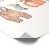 Little Pumpkin Herfst Kleding Boy Snoep en snoepje Poster (Hoek)