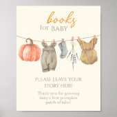 Little Pumpkin Herfst Kleding Meisje Boeken voor B Poster (Voorkant)