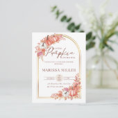 Little Pumpkin Is On the Way Invitation  (Debout devant)