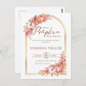 Little Pumpkin Is On the Way Invitation  (Devant / Derrière)